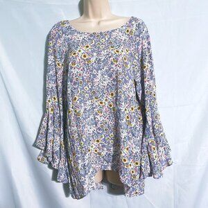 Lauren Conrad Cute Floral Top Size L